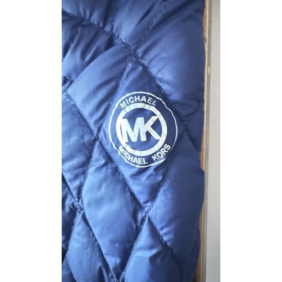 Michael Kors Womens Ultra Lightweight Down Filled Jacket Navy - Small - Picture 3 of 6
